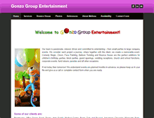 Tablet Screenshot of gonzogroupent.com
